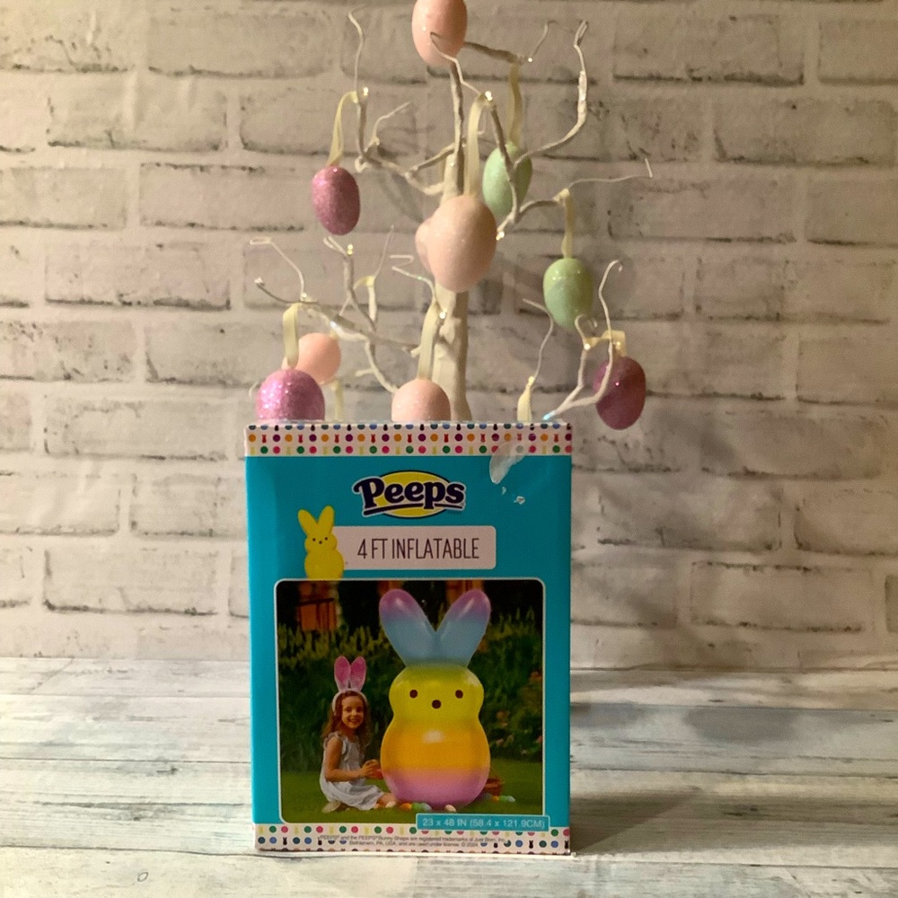 Just Born 4FT. Inflatable Multi Colored Pastel Peep